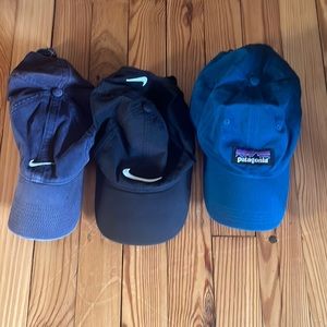 Patagonia and Nike hat lot
